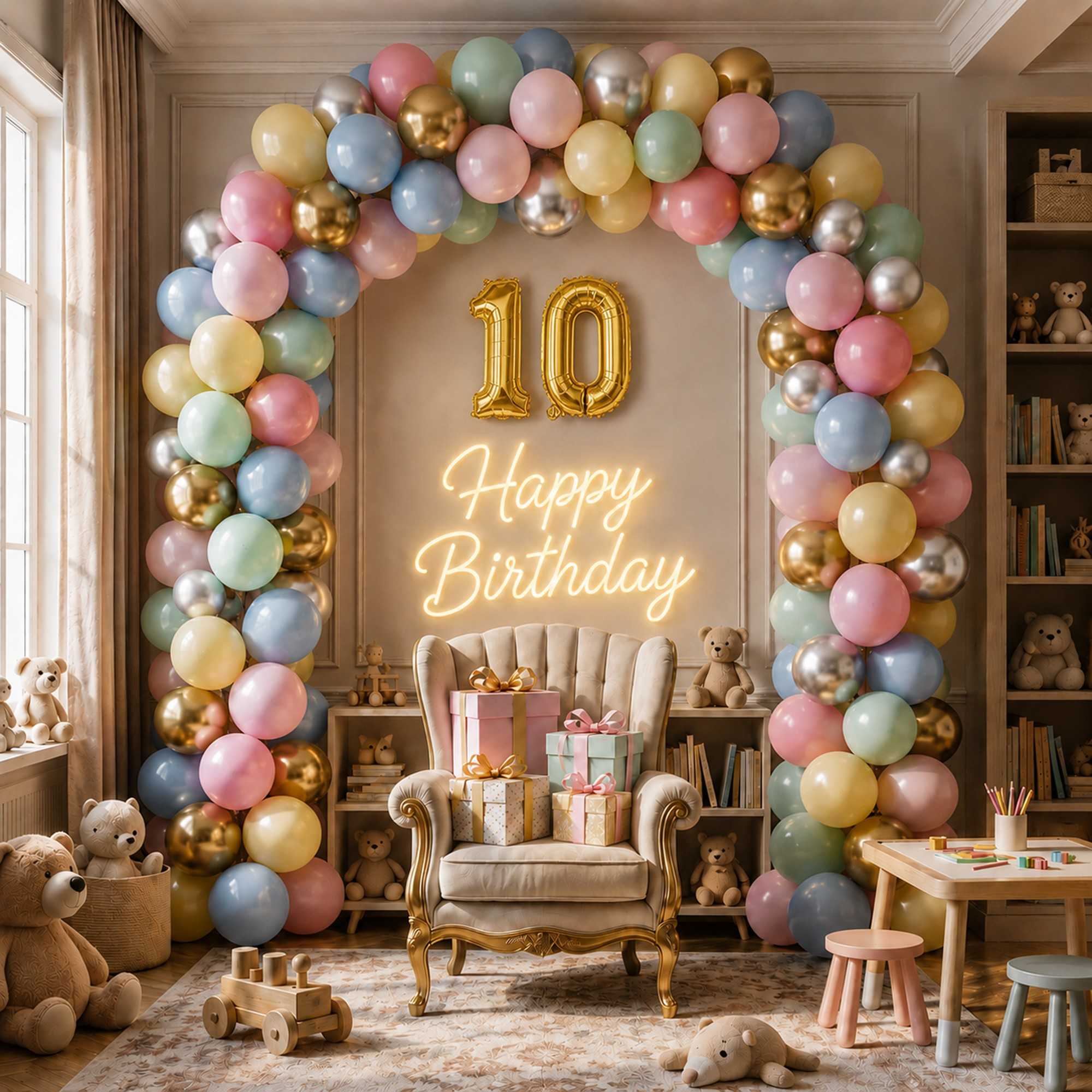 Balloonify Gold Mylar Number 0 Balloon - 16" - 1 count box