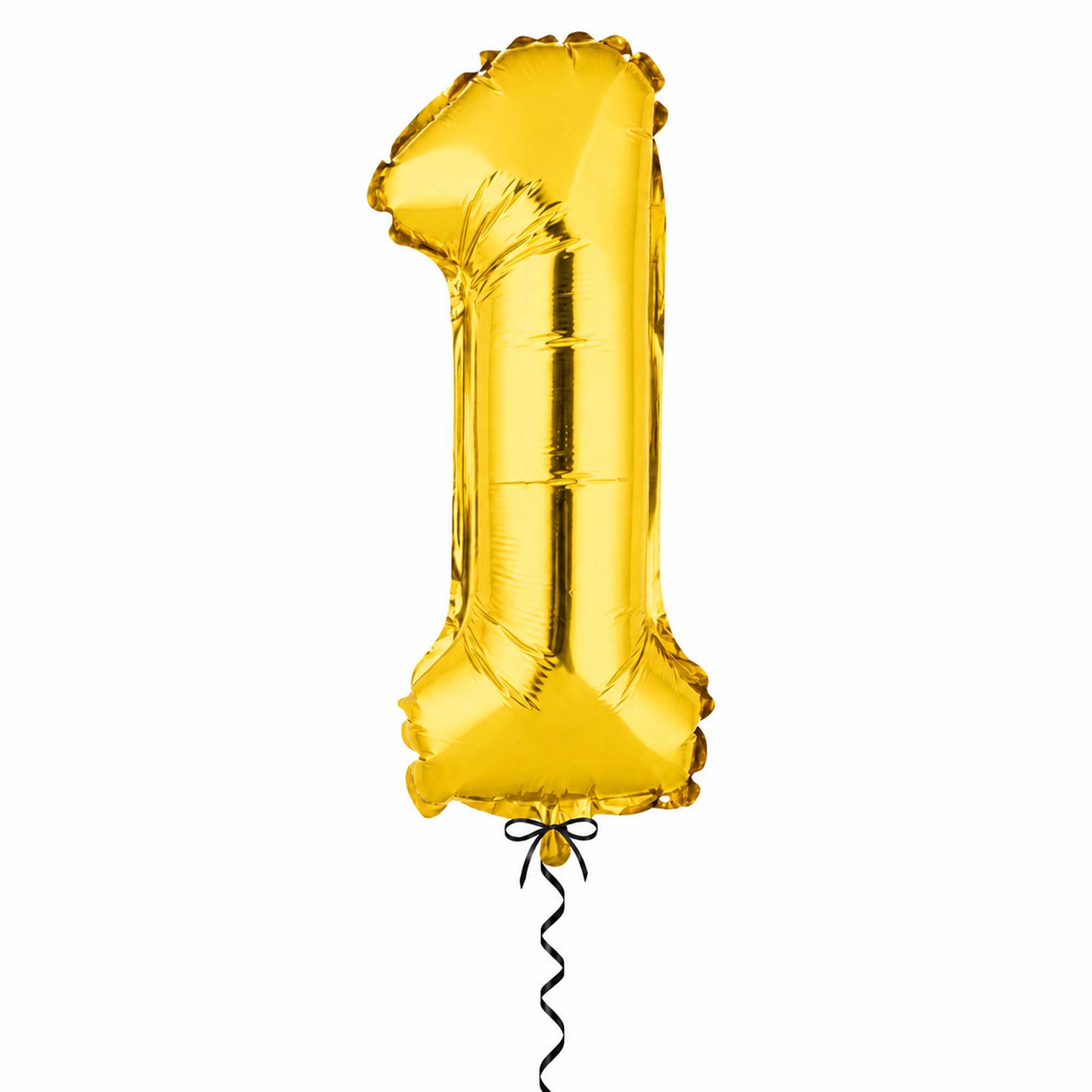 Balloonify Gold Mylar Number 1 Balloon - 16" - 1 count box