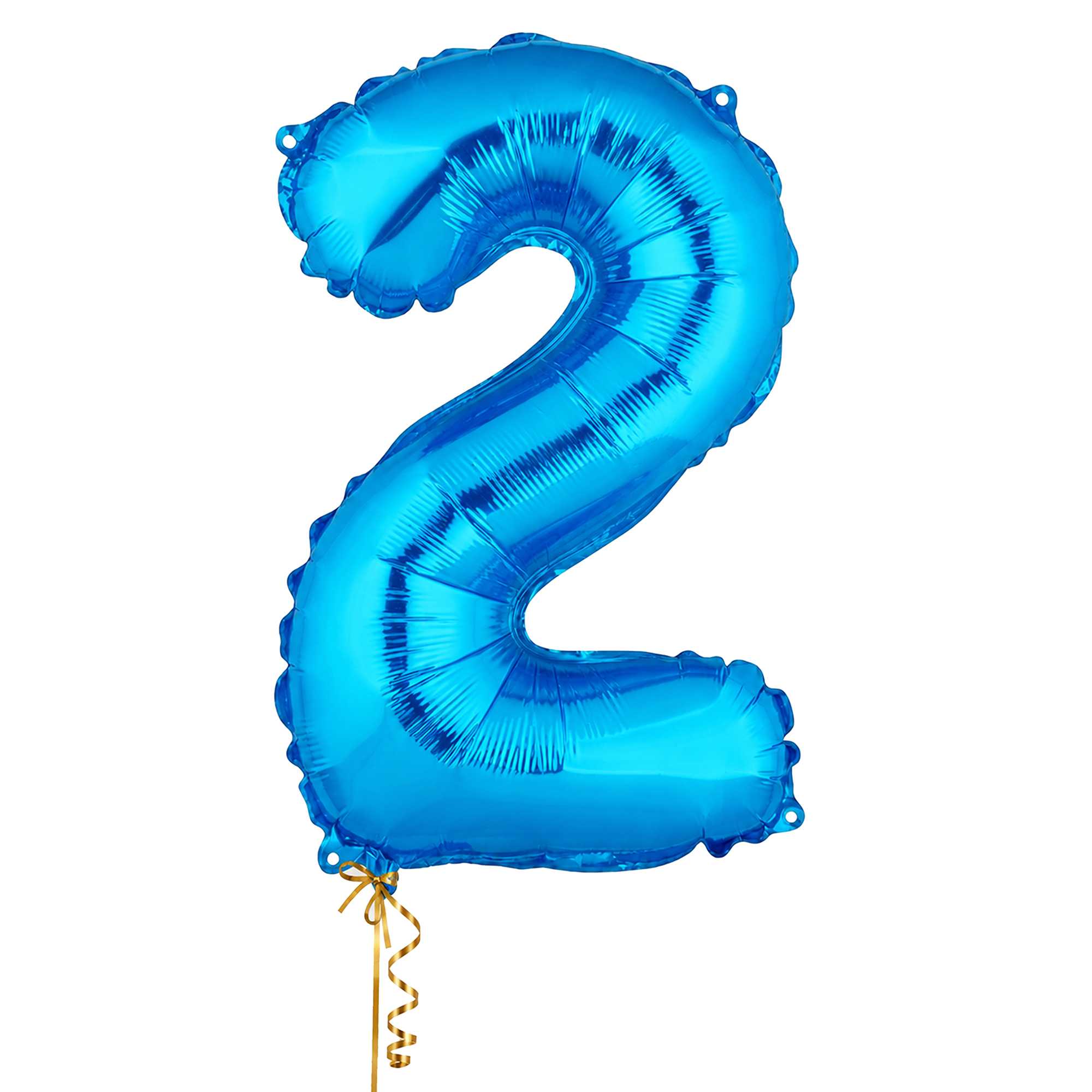 Balloonify Blue Mylar Number 2 Balloon - 16" - 1 count box