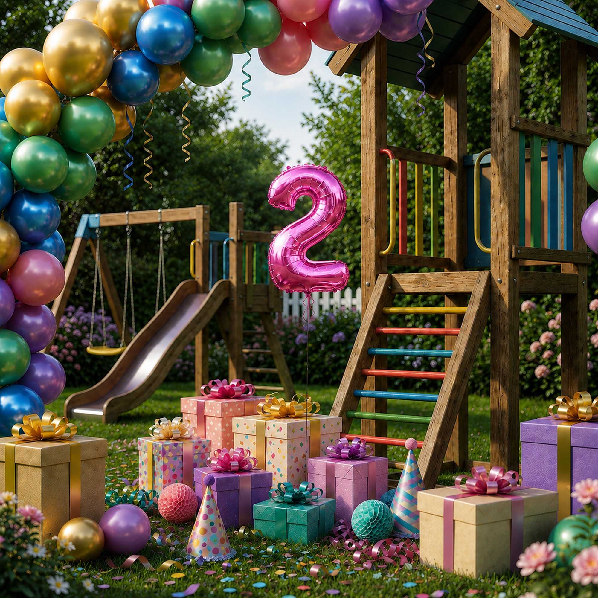 Balloonify Pink Mylar Number 2 Balloon - 16" - 1 count box