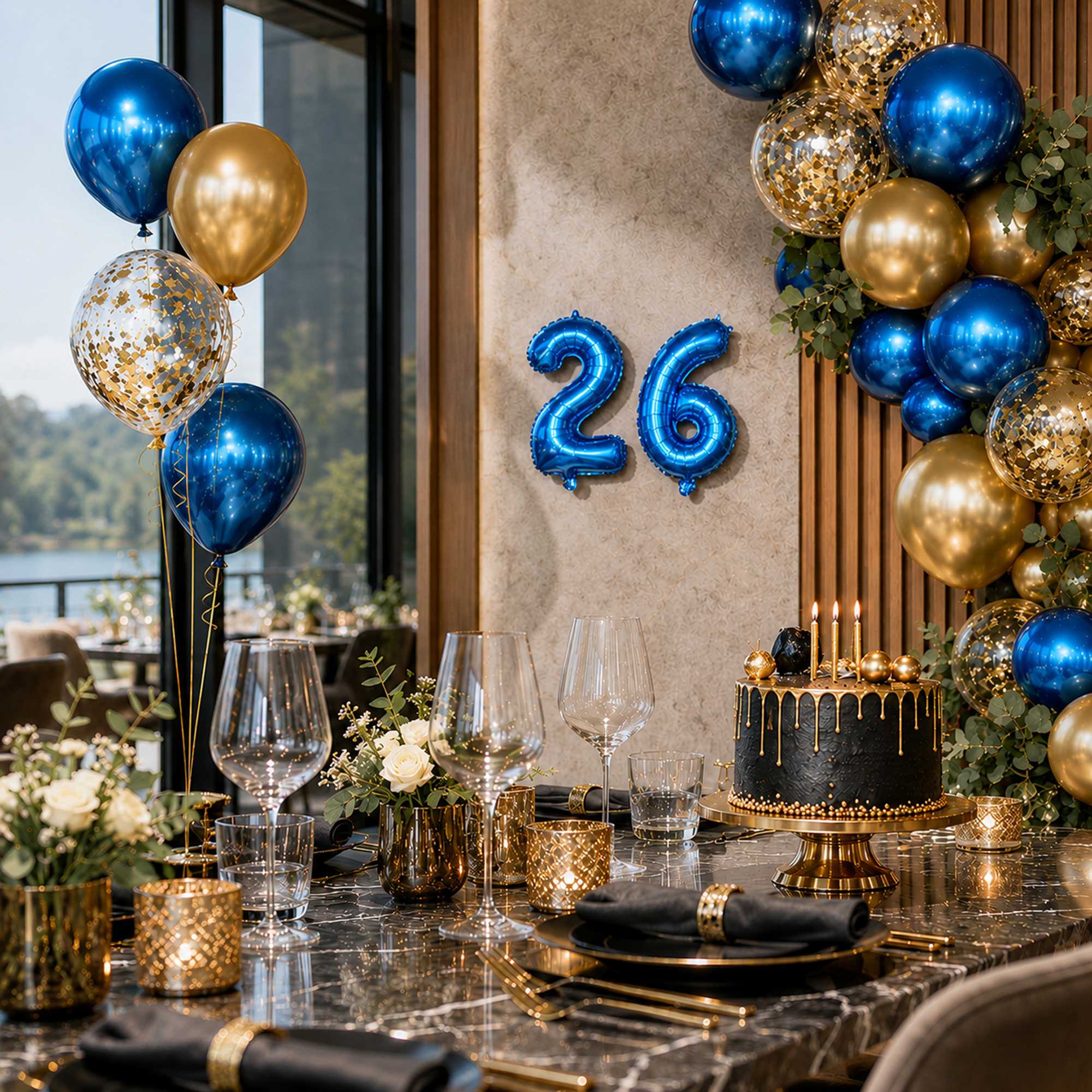 Balloonify Blue Mylar Number 6 Balloon - 16" - 1 count box