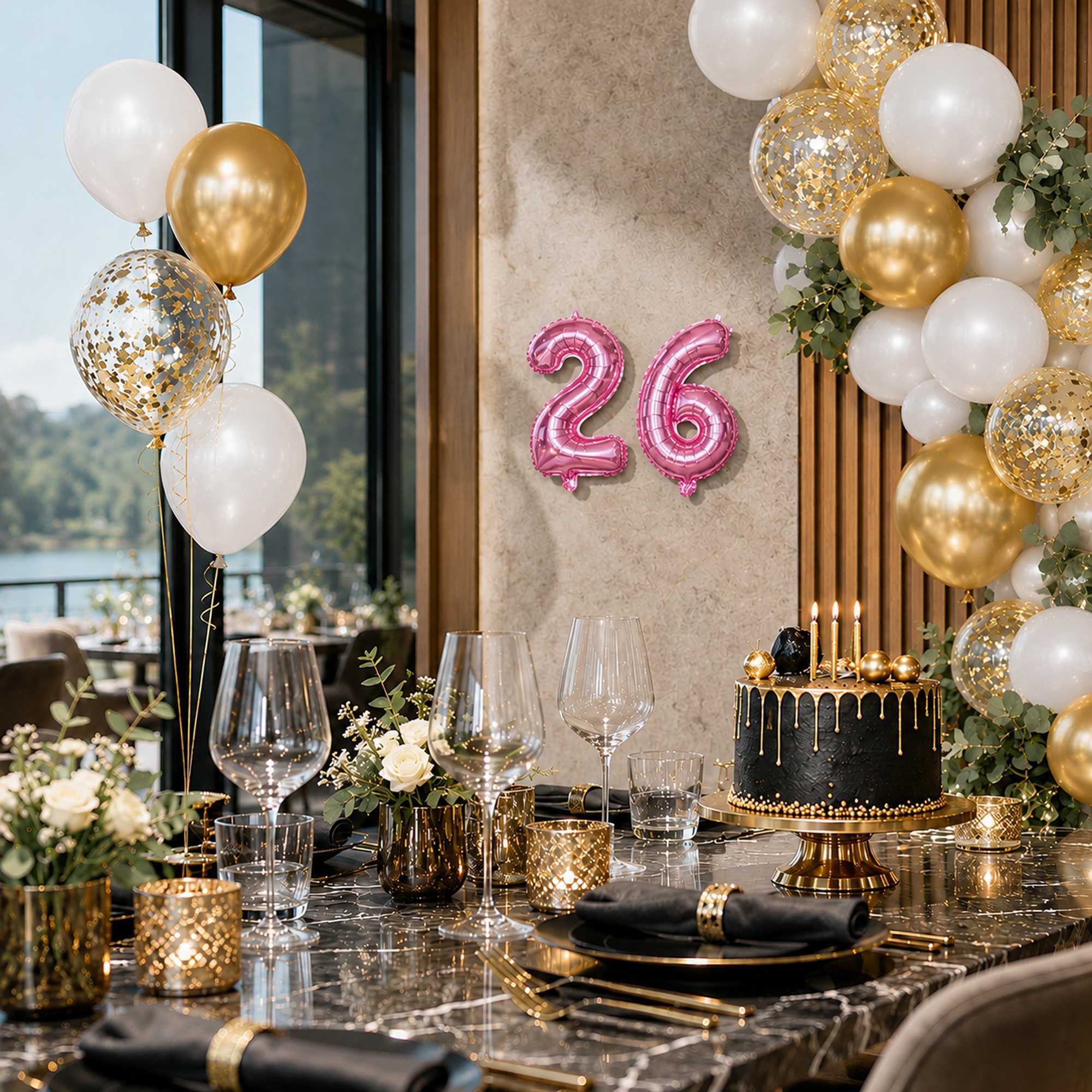 Balloonify Pink Mylar Number 6 Balloon - 16" - 1 count box