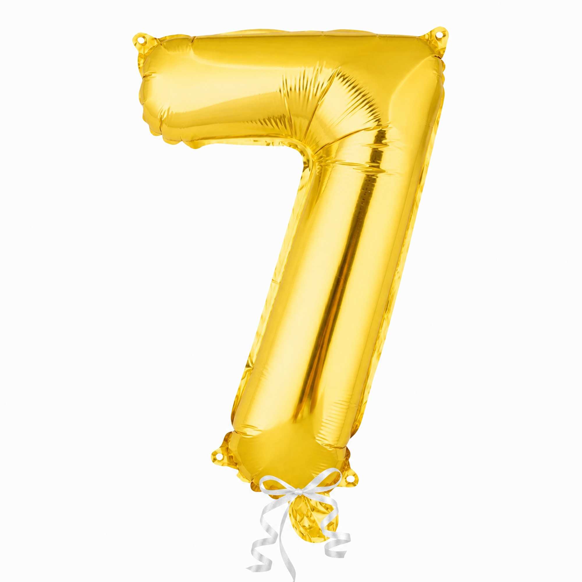 Balloonify Gold Mylar Number 7 Balloon - 16" - 1 count box