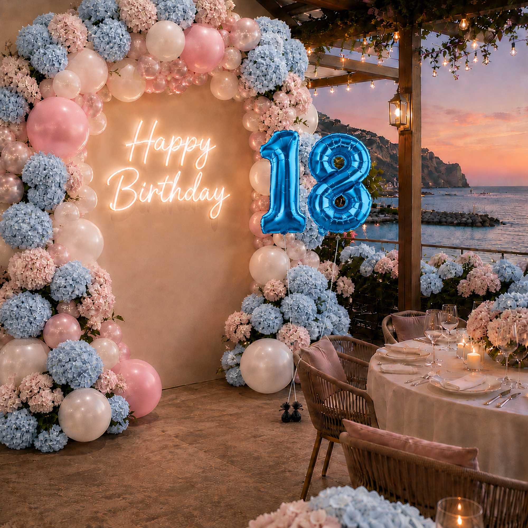 Balloonify Blue Mylar Number 8 Balloon - 16" - 1 count box