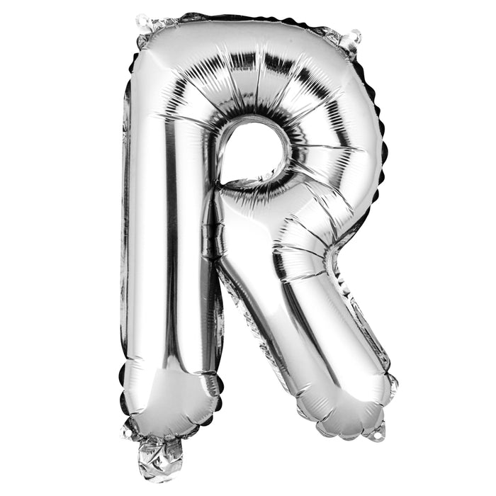 Balloonify Silver Mylar Letter R Balloon - 16