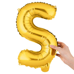 Balloonify Gold Mylar Letter S Balloon - 16