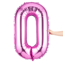 Balloonify Pink Mylar Number 0 Balloon - 40