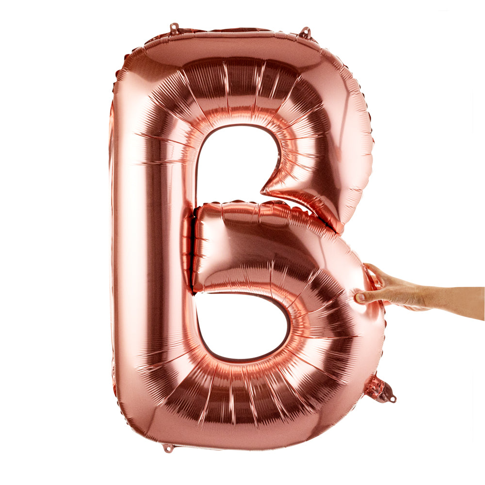 Balloonify Rose Gold Mylar Letter B Balloon - 40" - 1 count box