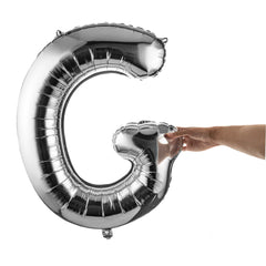 Balloonify Silver Mylar Letter G Balloon - 40