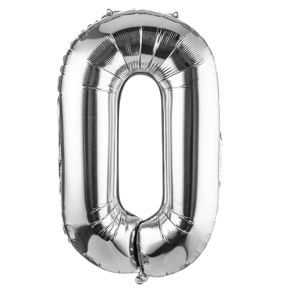 Balloonify Silver Mylar Letter O Balloon - 40" - 1 count box