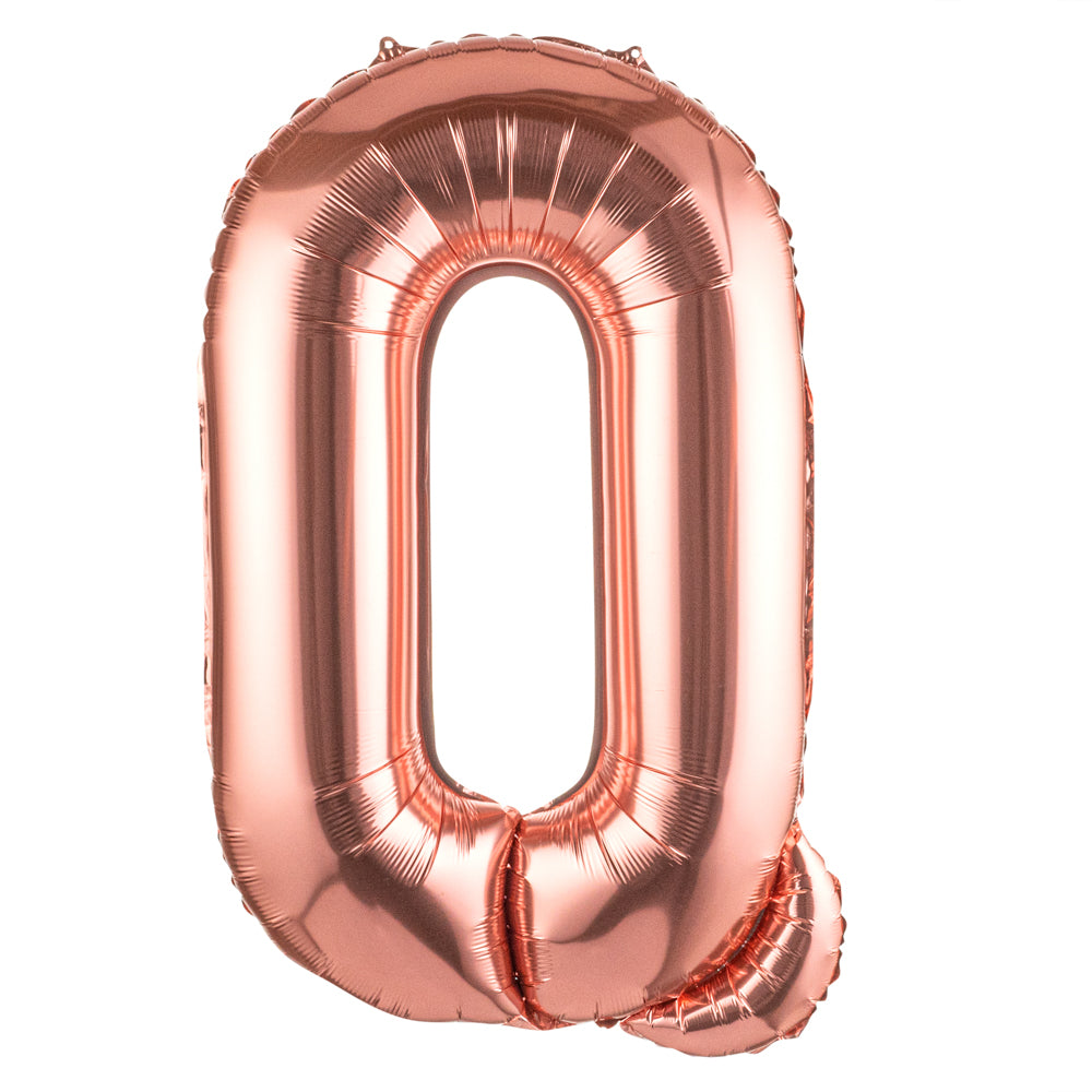 Balloonify Rose Gold Mylar Letter Q Balloon - 40" - 1 count box