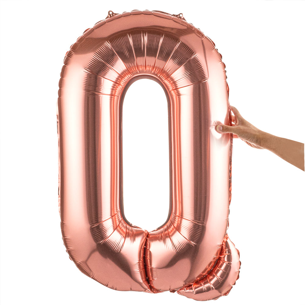Balloonify Rose Gold Mylar Letter Q Balloon - 40" - 1 count box