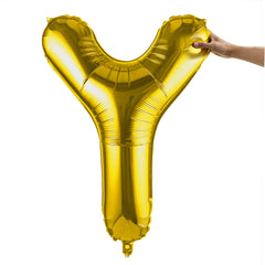 Balloonify Gold Mylar Letter Y Balloon - 40