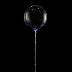 Balloonify Colorful LED Bobo Balloon - with String Light - 24