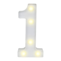 Illumify White LED Marquee Number 1 Sign - 8 3/4