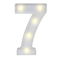 Illumify White LED Marquee Number 7 Sign - 8 3/4