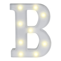 Illumify White LED Marquee Letter B Sign - 8 3/4