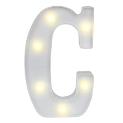 Illumify White LED Marquee Letter C Sign - 8 3/4