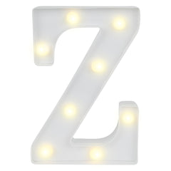 Illumify White LED Marquee Letter Z Sign - 8 3/4