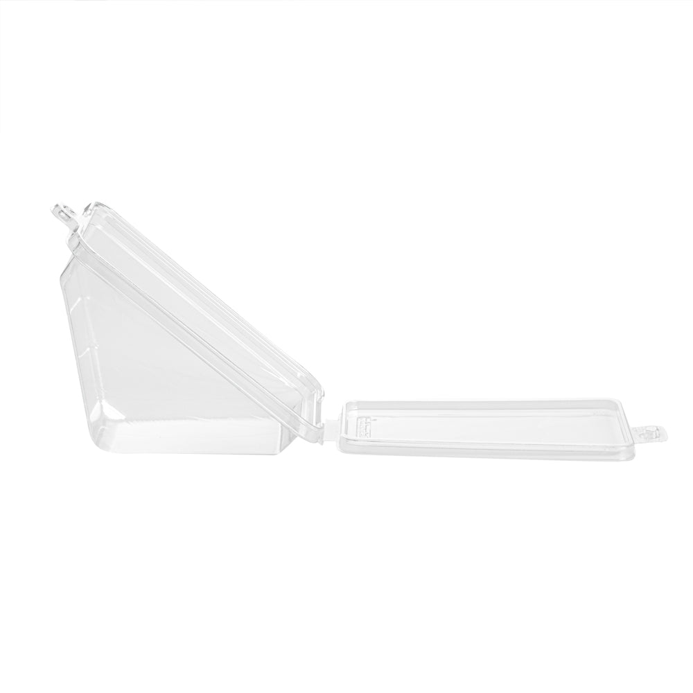 Tamper Tek Triangle Clear Plastic Sandwich Container - with Lid, Tamper ...