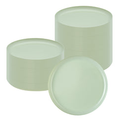 Moderna Round Mint Green Plastic Plate - 6 1/4