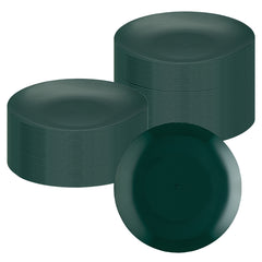 Moderna Round Forest Green Plastic Plate - 7 1/2