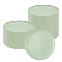 Moderna Round Mint Green Plastic Plate - 8 1/2