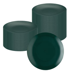 Moderna Round Forest Green Plastic Plate - 9