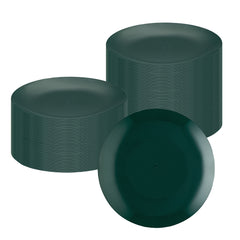 Moderna Round Forest Green Plastic Plate - 10 1/4