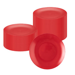 Moderna Round Red Plastic Plate - 10 1/4