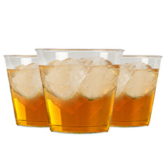 Chef 101 1 oz Clear Plastic Whiskey Glass - 1 3/4