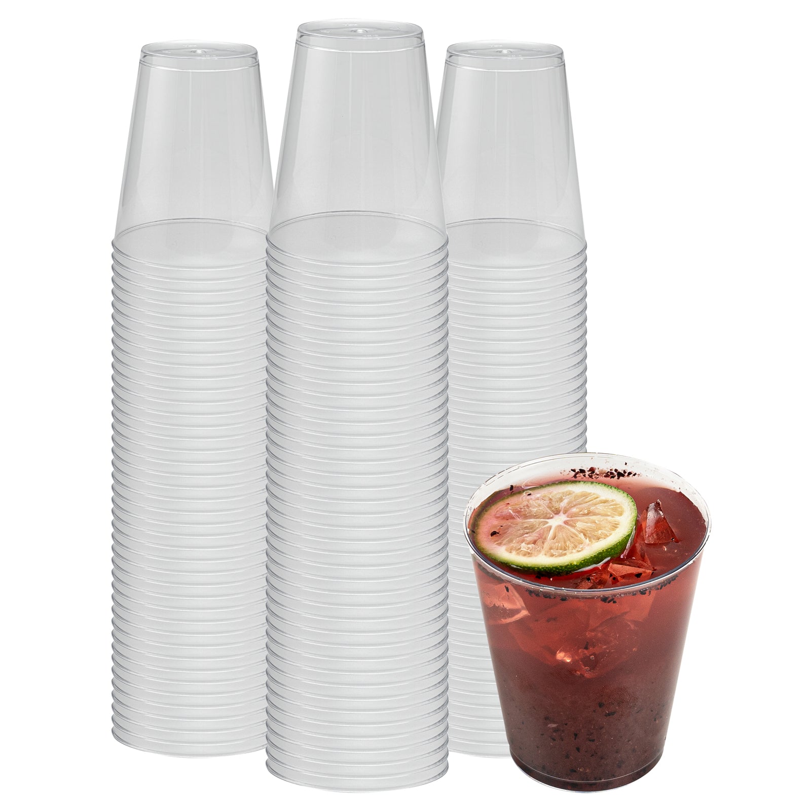 Chef 101 7 oz Clear Plastic Tumbler - 2 3/4" x 2 3/4" x 3 1/4" - 500 count box