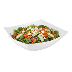Moderna 128 oz Square White Plastic Serving Bowl - 12