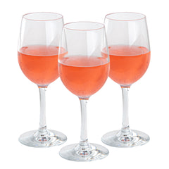 Bev Tek 9 oz Polycarbonate Wine Glass - 2 3/4