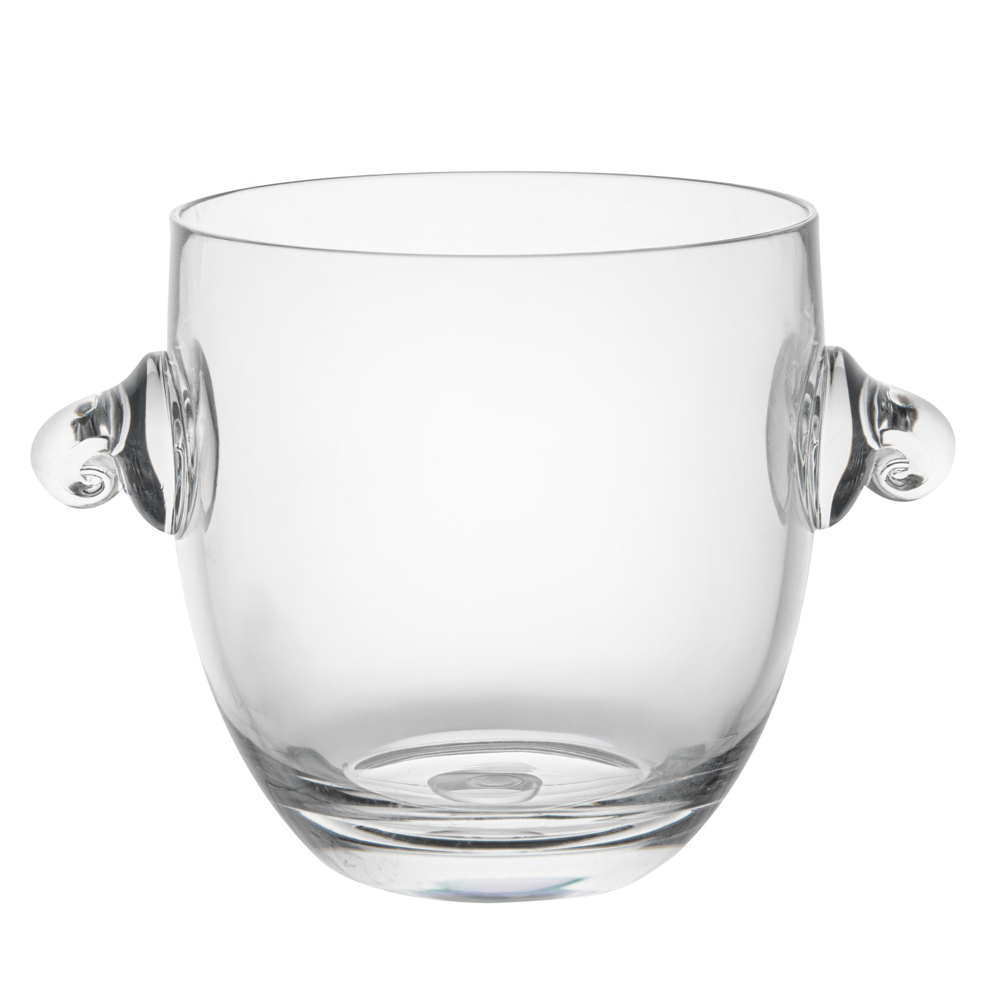 Bar Lux 2.1 qt Clear Plastic Ice / Champagne Bucket - 8 3/4" x 6" x 6 1/4" - 1 count box