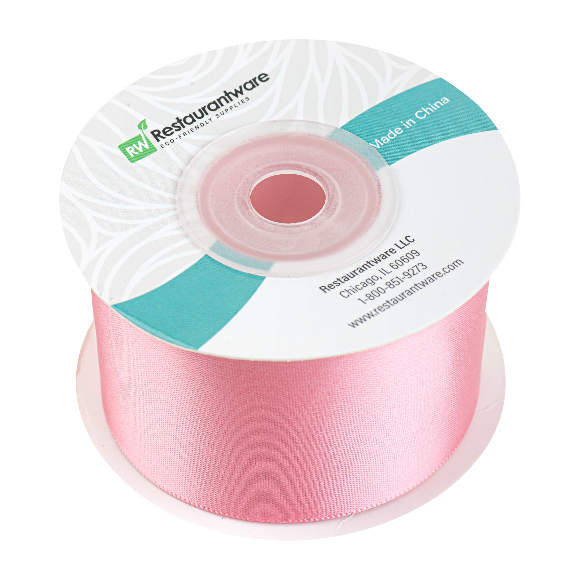 Pink Service Ribbons Gift Tek Pink Polyester Satin Ribbon - Single Face - 1 1/2
