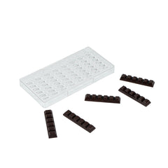 Pastry Tek Polycarbonate Break-Apart Candy / Chocolate Mold - 8-Compartment - 10 count box