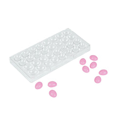 Pastry Tek Polycarbonate Egg Candy / Chocolate Mold - 32-Compartment - 10 count box