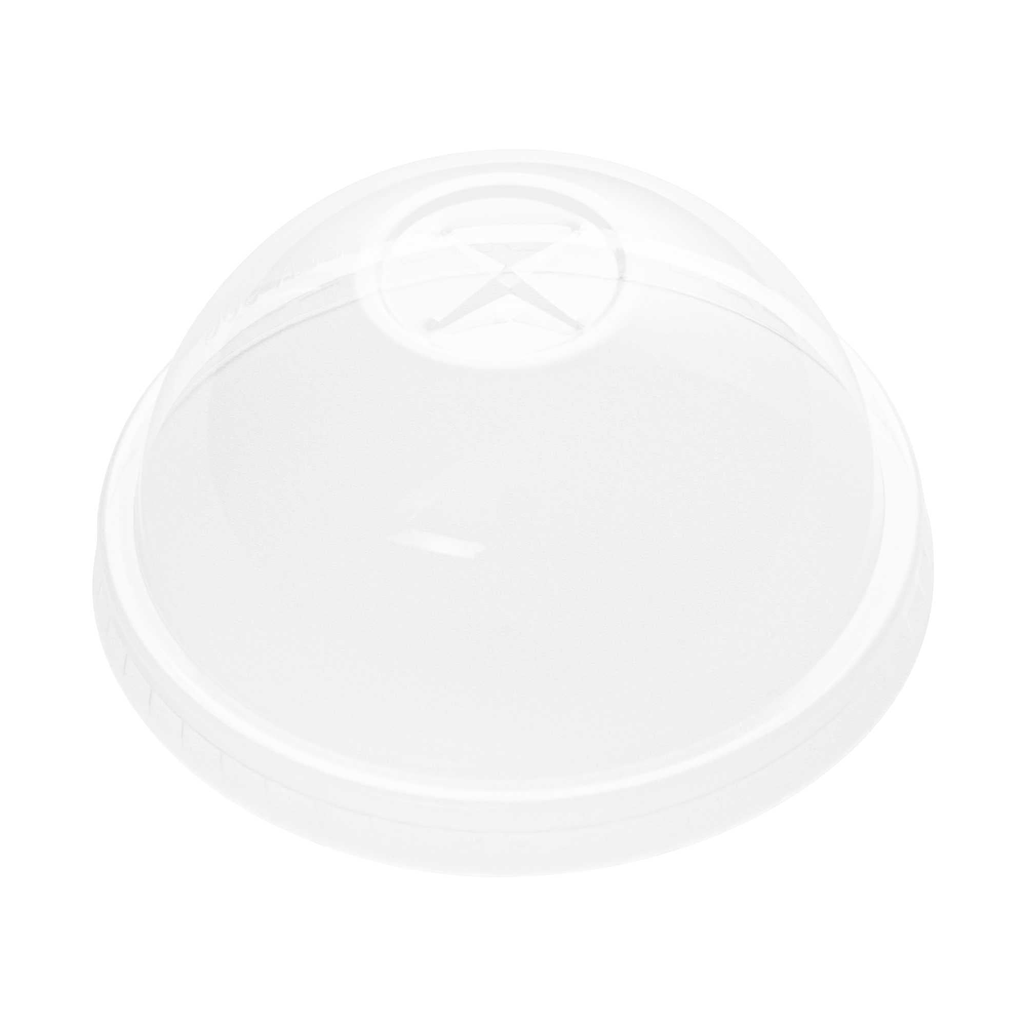Sustain Round Clear PLA Plastic Dome Lid - Fits 12, 16, and 24 oz Cups, Compostable - 3 1/2" x 3 1/2" x 1 3/4" - 1000 count box