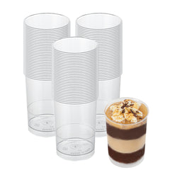 Mini Serve 5 oz Round Clear Plastic Dessert Cup - 2 1/4