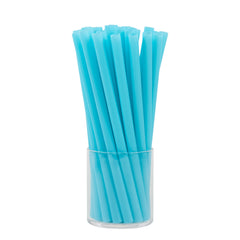 Vanish Blue PHA Plastic Straw - Unwrapped, Compostable - 9