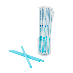 Vanish Blue PHA Plastic Straw - Wrapped, Compostable - 9
