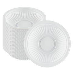 Chef 101 34 oz Round White Plastic Bowl - Microwavable - 9