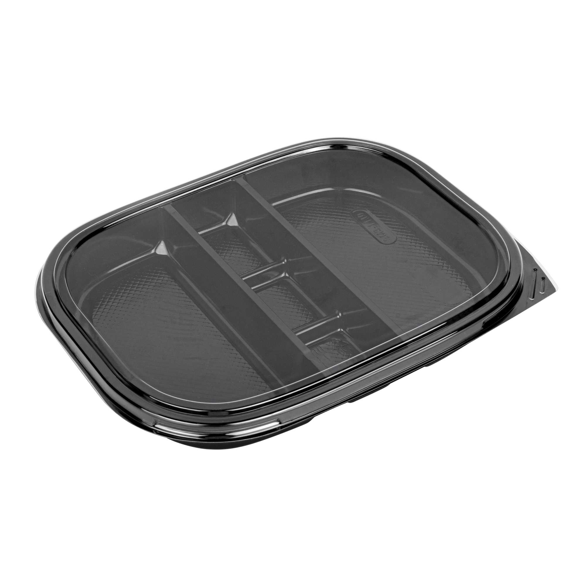 Bento Tek Rectangle Clear Plastic Lid - Fits 51 oz Bento Box - 50 count box