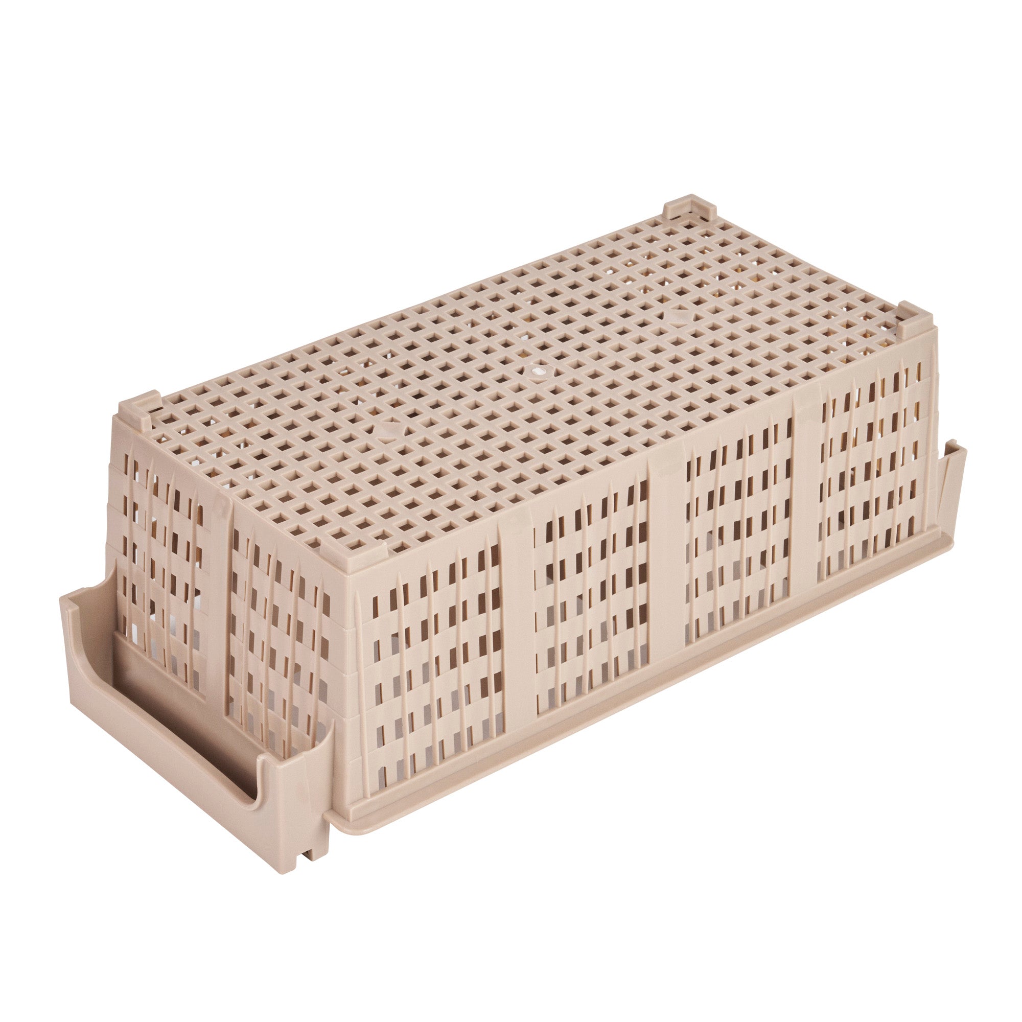 Clean Tek Professional Brown Flatware Rack - 8 Compartments - 16 1/2" x 8 1/4" x 5 3/4" - 1 count box