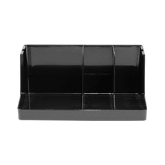 Restpresso Black Plastic Coffee Cup / Lid / Napkin Organizer - 3 Section - 16 1/4