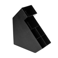 Restpresso Black Plastic Condiment Organizer - 6 Compartments - 6 1/4