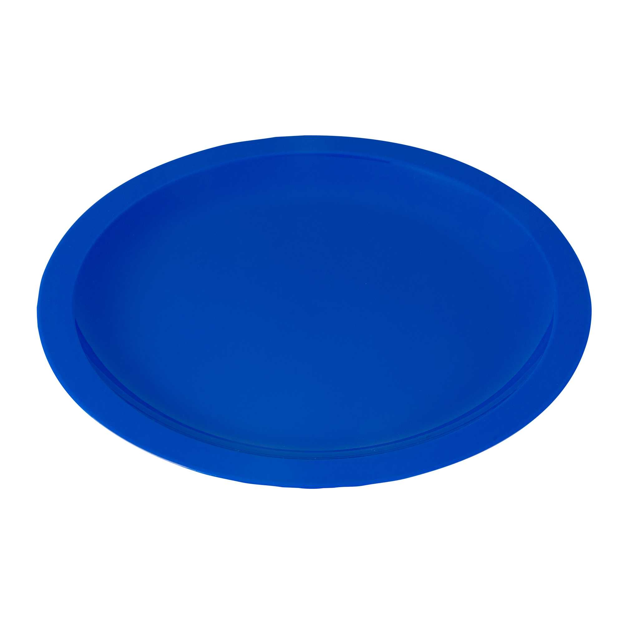 RW Kids Round Blue Plastic Plate - 9" x 9" - 60 count box