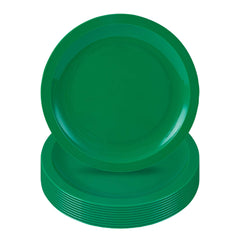 RW Kids Round Green Plastic Plate - 9