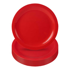 RW Kids Round Red Plastic Plate - 9
